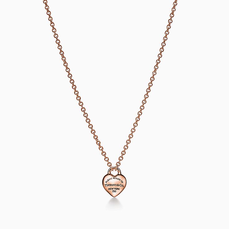 Return to Tiffany® Heart Pendant in Silver, Tiffany Blue® with a Diamond,  Mini | Tiffany & Co.